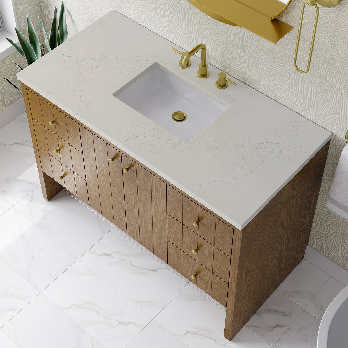 James Martin Hudson 48" Single Vanity with 3 CM Countertop