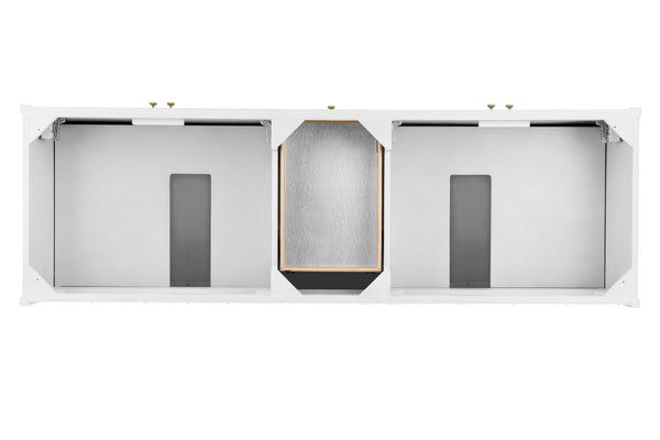 James Martin Chicago 72" Double Vanity with Single Hole 3CM White Zeus Silestone Top & Backsplash