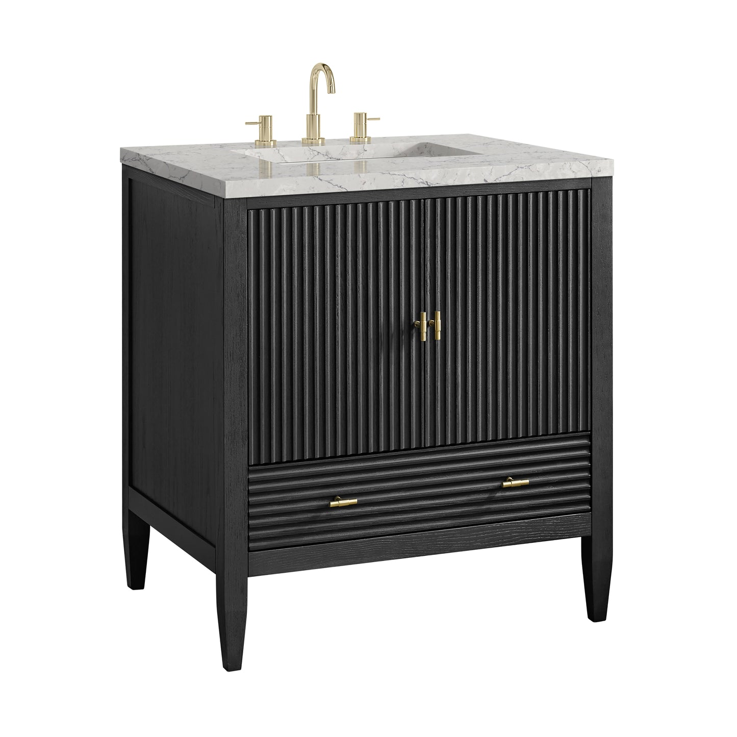 James Martin Myrrin 30" Single Vanity with 3 CM Countertop