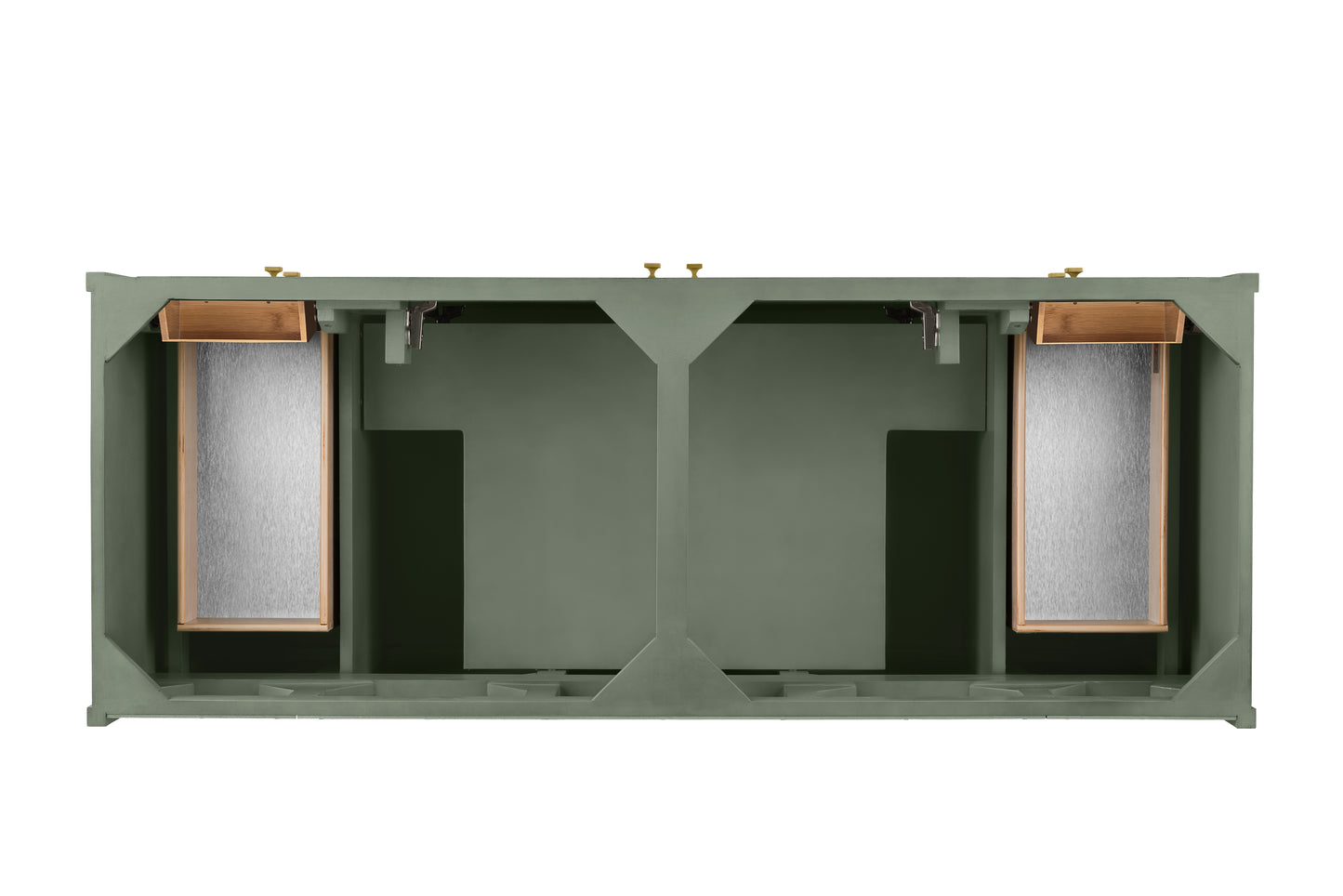 James Martin Chicago 60" Double Vanity with Single Hole 3CM White Zeus Silestone Top & Backsplash