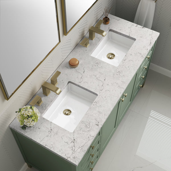James Martin Chicago 60" Double Vanity with 3 CM Countertop