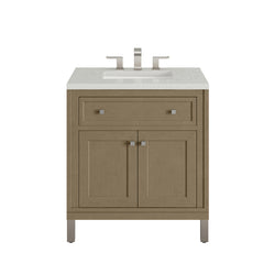James Martin Chicago 30" Single Vanity with 3 CM Countertop