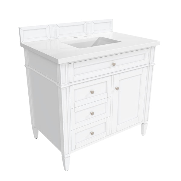 James Martin Brittany 36" Single Vanity with 3 Countertop