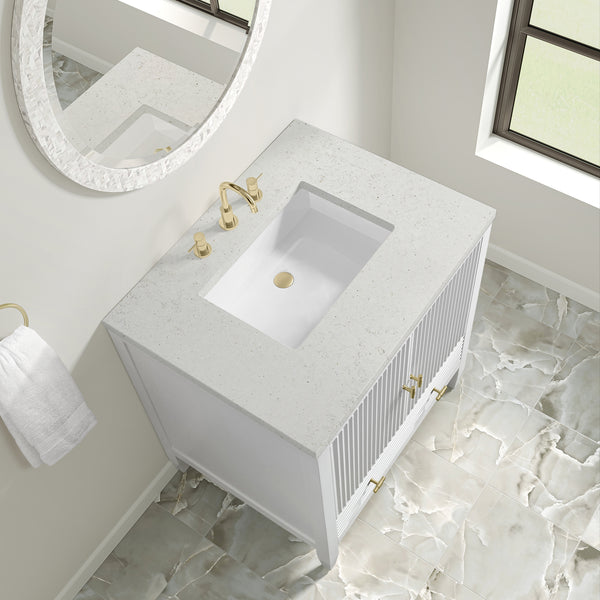 James Martin Myrrin 30" Single Vanity with 3 CM Countertop