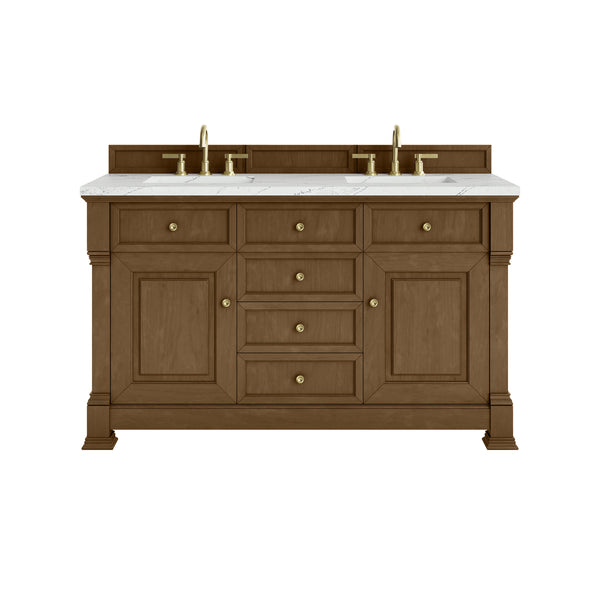 James Martin Brookfield 60" Double Vanity with 3 CM Countertop & FreePower Wireless Charger