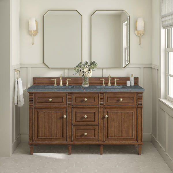 James Martin Lorelai 60" Double Vanity with 3 CM Countertop & FreePower Wireless Charger