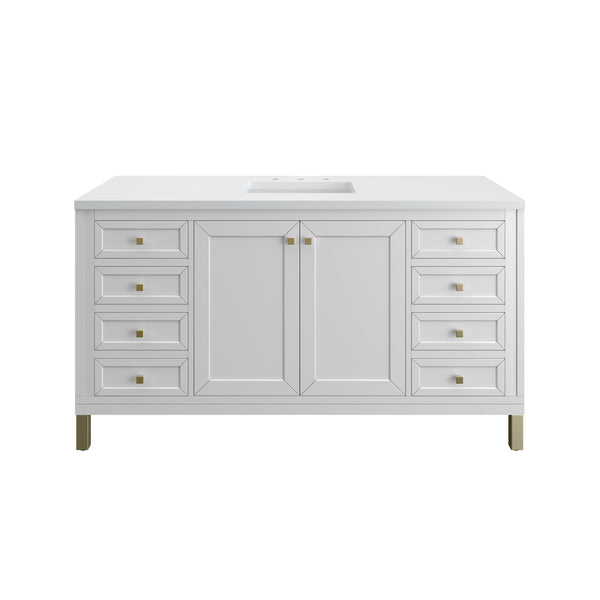 James Martin Chicago 60" Single Vanity with 3 CM Countertop