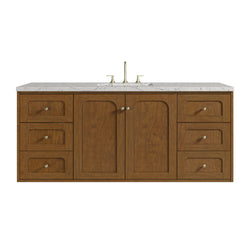 James Martin Laurent 60" Single Vanity with 3 CM Countertop & FreePower Wireless Charger