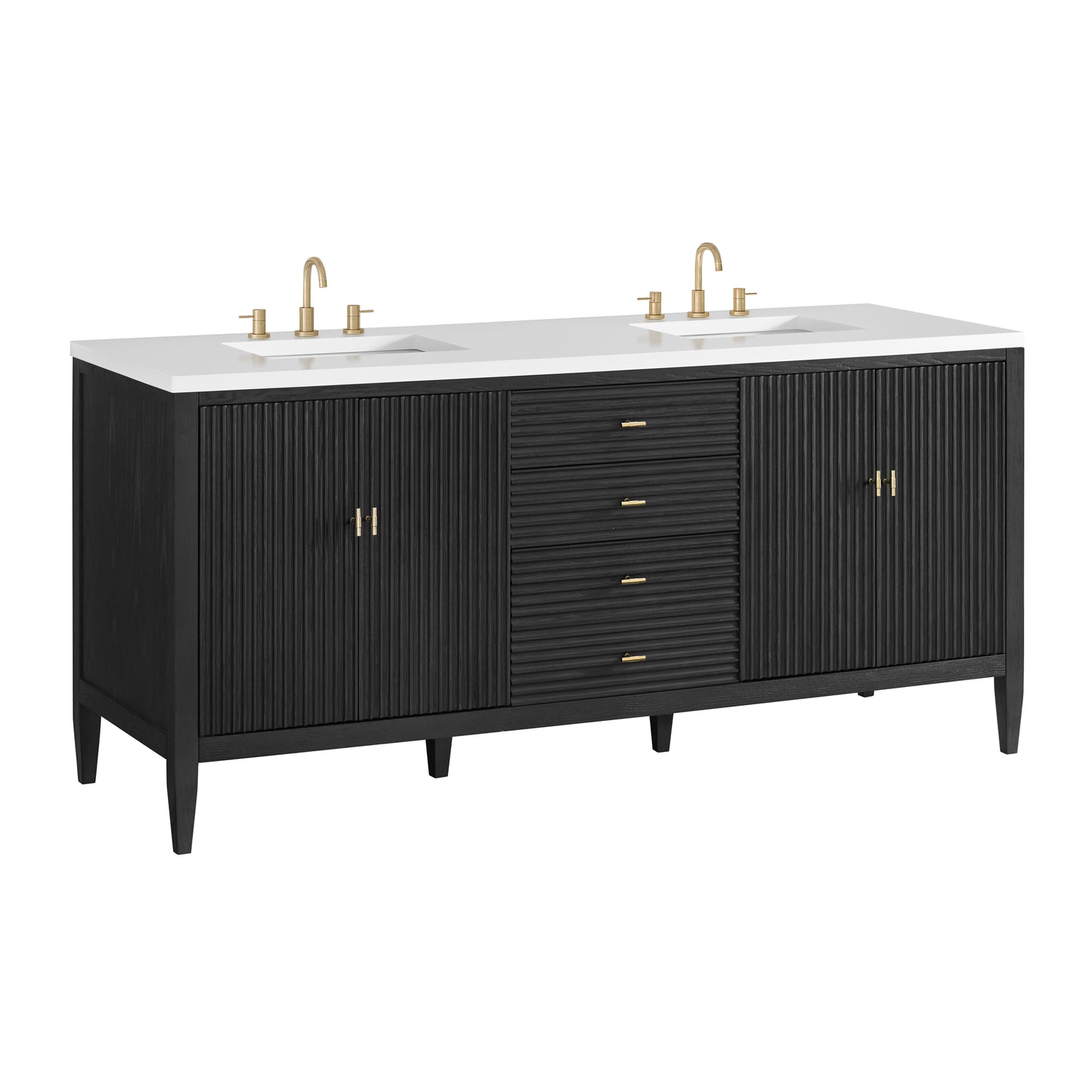 James Martin Myrrin 72" Double Vanity with 3 CM Countertop