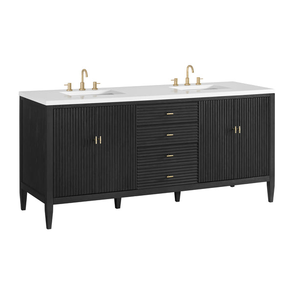 James Martin Myrrin 72" Double Vanity with 3 CM Countertop