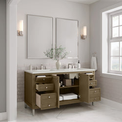 James Martin Chicago 60" Double Vanity with 3 CM Countertop