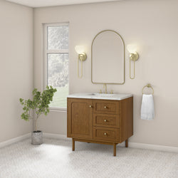 James Martin Laurent 36" Single Vanity with 3 CM Countertop