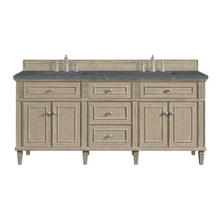 James Martin Lorelai 72" Double Vanity with 3 CM Countertop & FreePower Wireless Charger