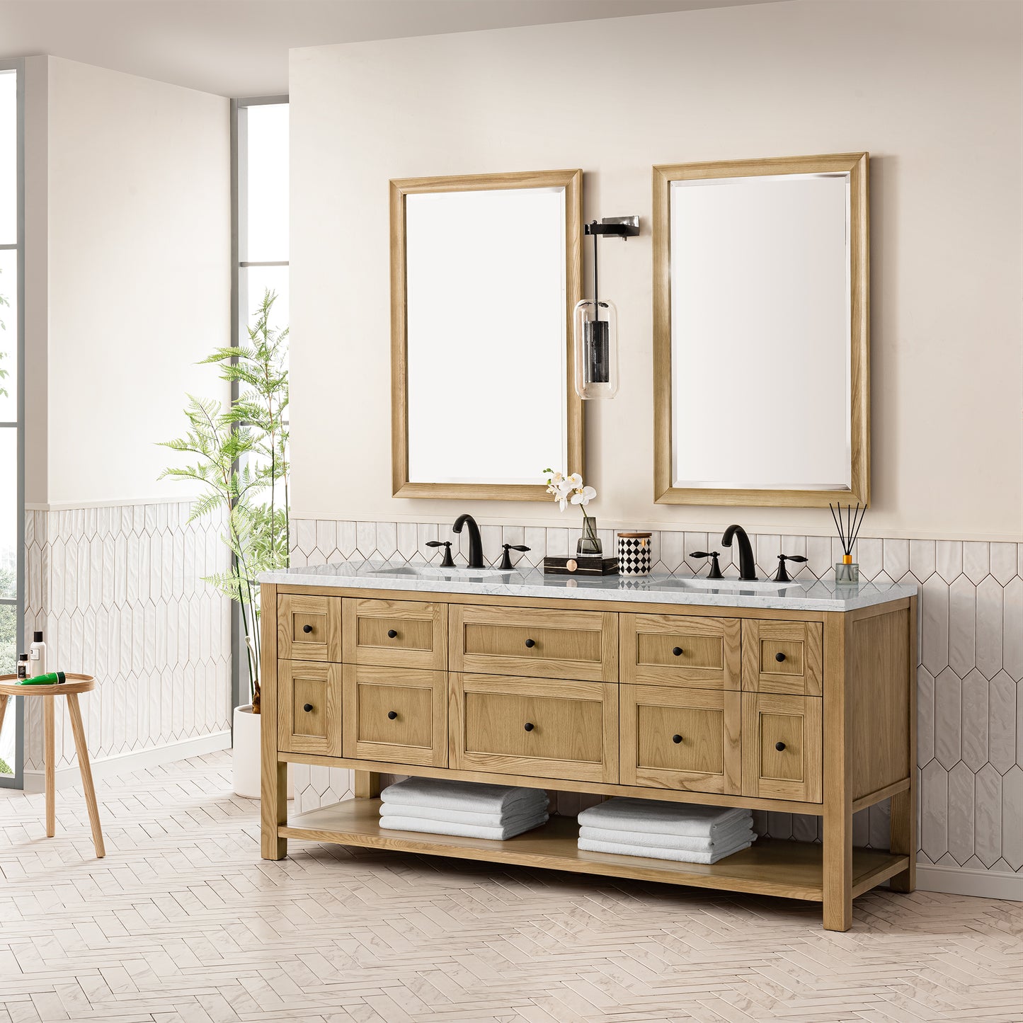 James Martin Breckenridge 72" Double Vanity w/ 3 CM Countertop