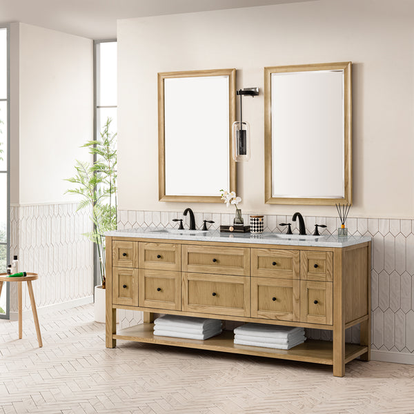 James Martin Breckenridge 72" Double Vanity w/ 3 CM Countertop