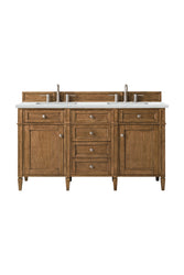 James Martin Brittany 60" Double Vanity with 3 CM Countertop & FreePower Wireless Charger