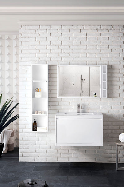 James Martin Mantova 31.5" Single Vanity with Composite Stone Top - Luxe Bathroom Vanities