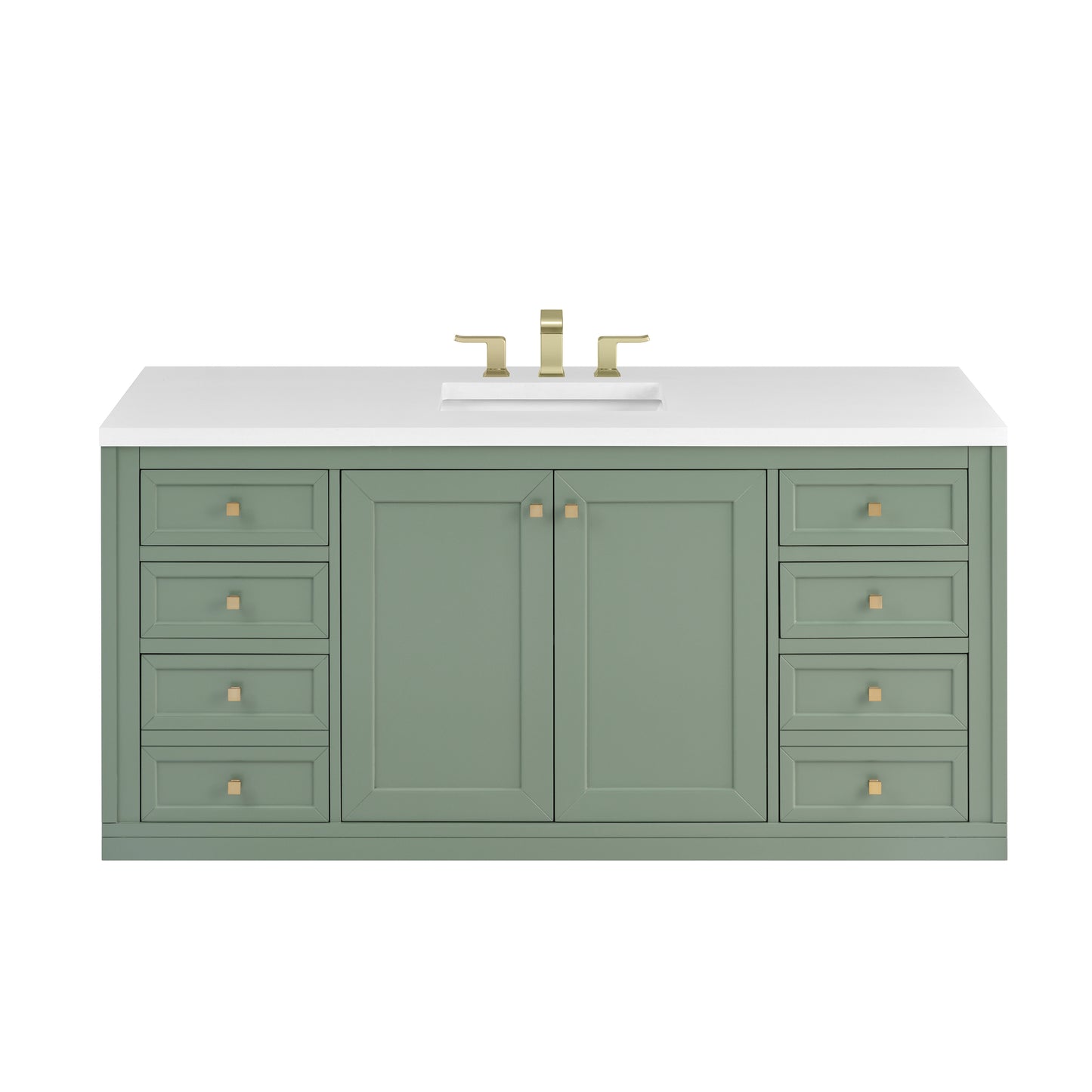 James Martin Chicago 60" Single Vanity with 3 CM Countertop
