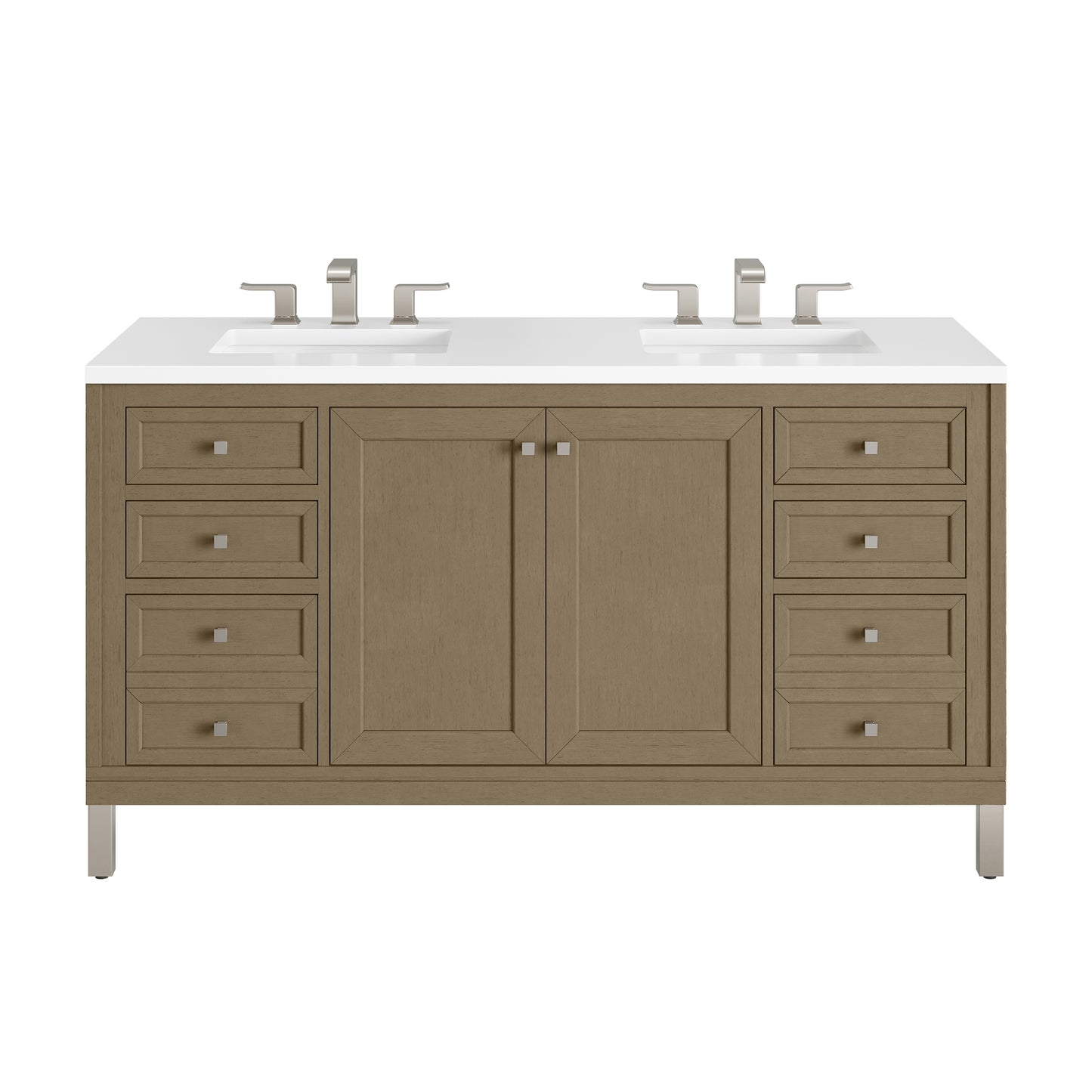 James Martin Chicago 60" Double Vanity with 3 CM Countertop