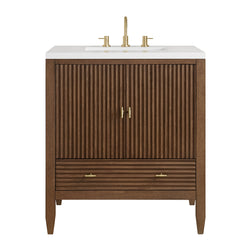James Martin Myrrin 30" Single Vanity with 3 CM Countertop