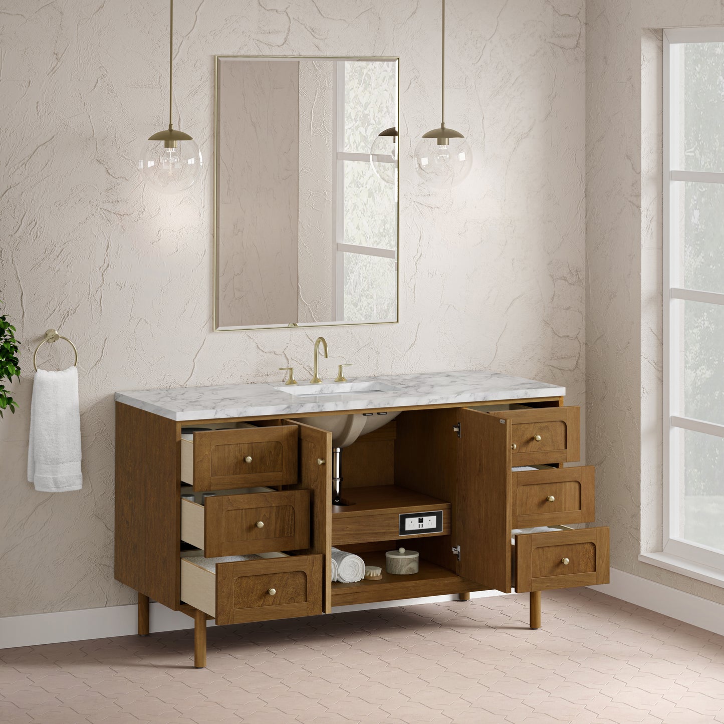 James Martin Laurent 60" Single Vanity with 3 CM Countertop