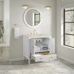 James Martin Myrrin 30" Single Vanity with 3 CM Countertop