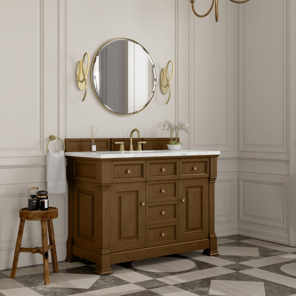 James Martin Brookfield 48" Single Vanity with 3 CM Countertop & FreePower Wireless Charger