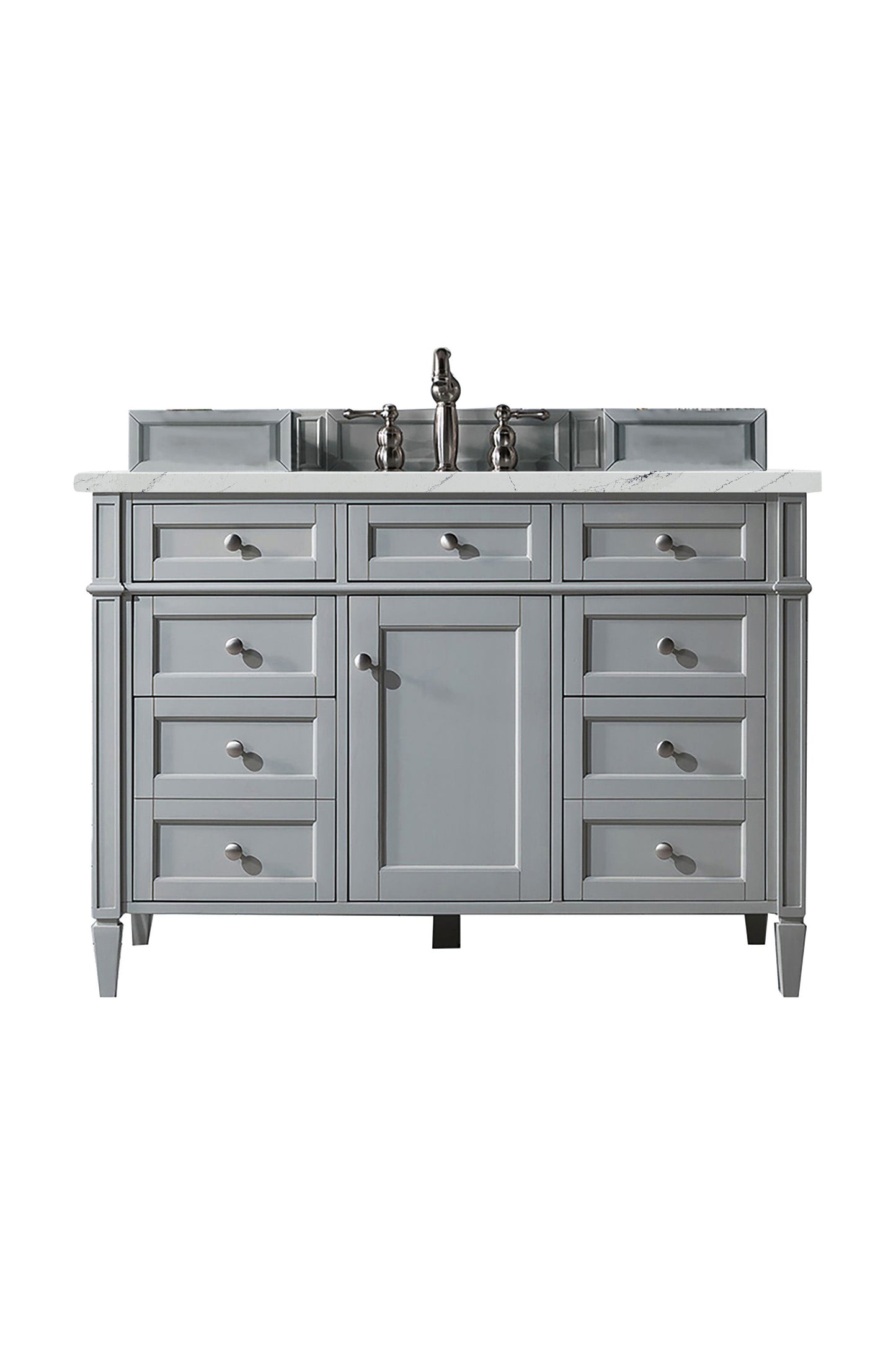James Martin Brittany 48" Single Vanity with 3 CM Countertop & FreePower Wireless Charger