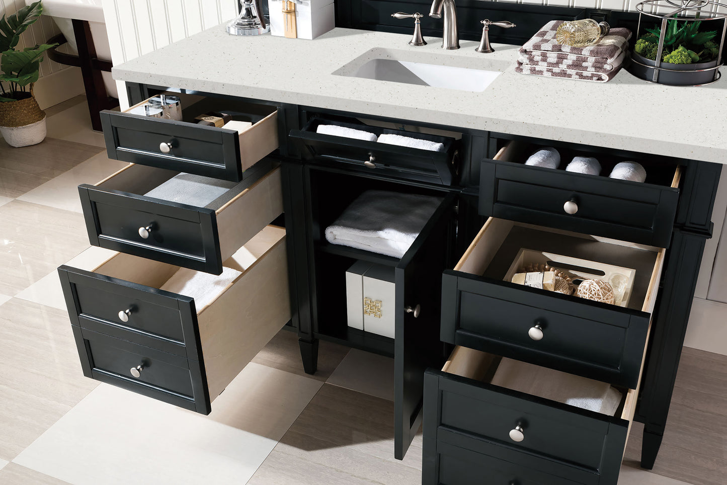 James Martin Brittany 60" Single Vanity with 3 CM Countertop