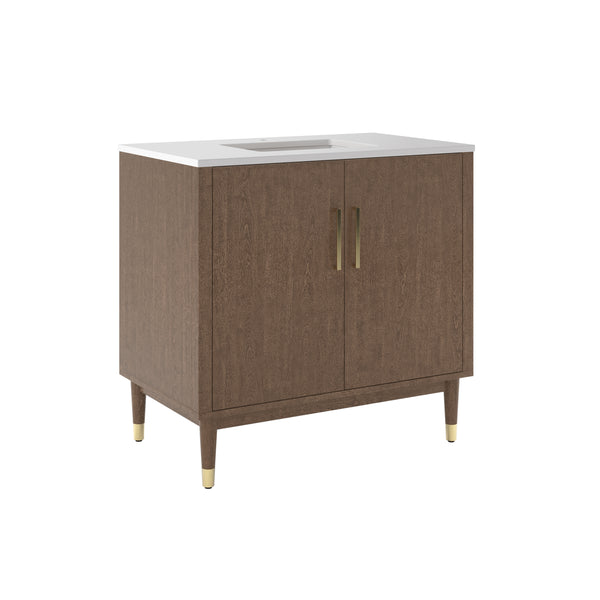 Fresca Sawyer Freestanding Bathroom Cabinet with Top & Sinks