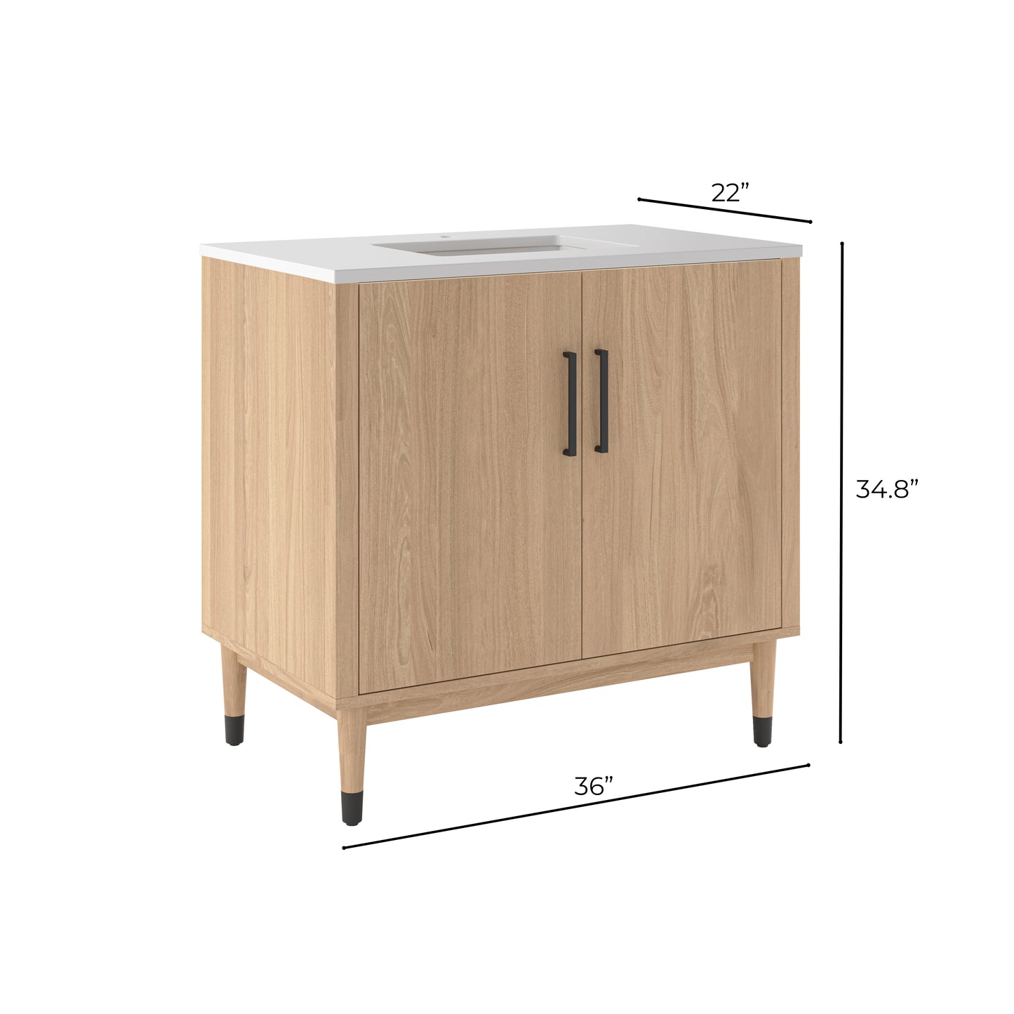 Fresca Sawyer Freestanding Bathroom Cabinet with Top & Sinks