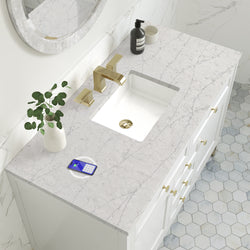 James Martin Chicago 48" Single Vanity with 3 CM Countertop & FreePower Wireless Charger