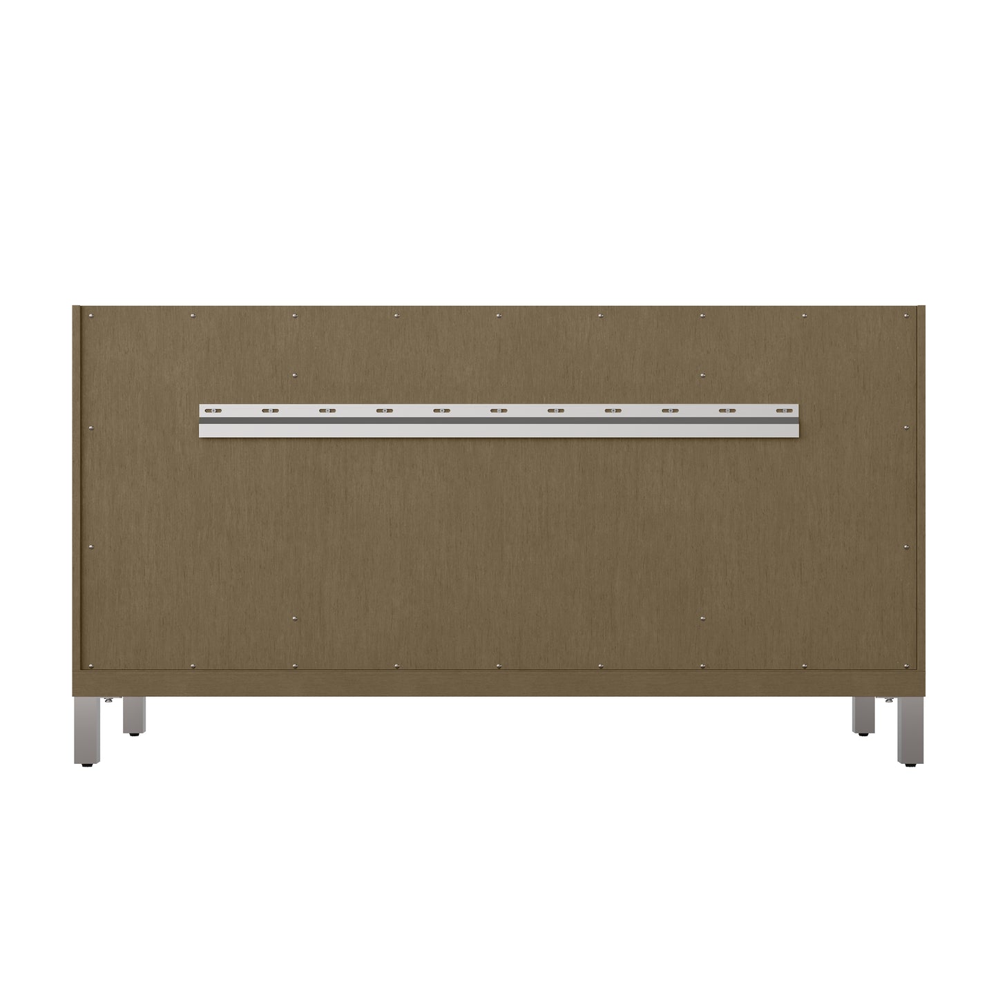 James Martin Chicago 60" Single Vanity with Single Hole 3CM White Zeus Silestone Top & Backsplash