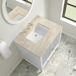 James Martin Myrrin 30" Single Vanity with 3 CM Countertop