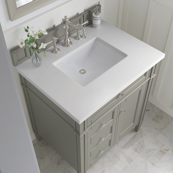 James Martin Brittany 30" Single Vanity with 3 CM Countertop