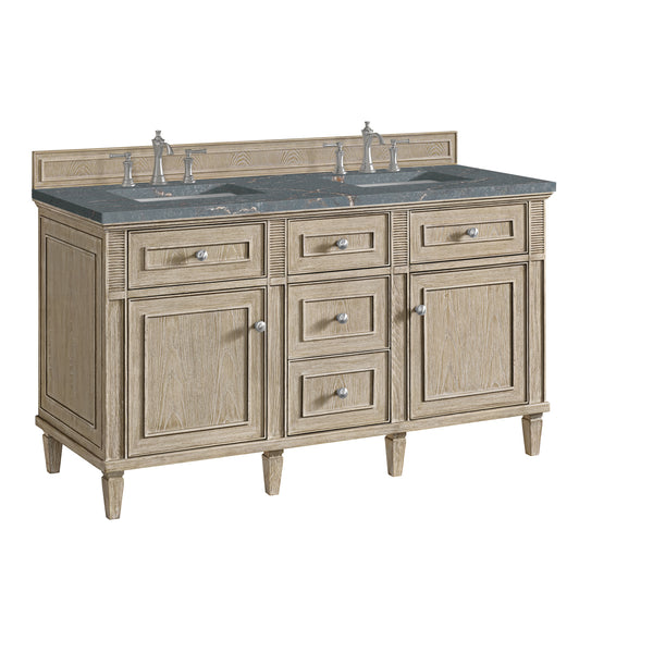 James Martin Lorelai 60" Double Vanity with 3 CM Countertop & FreePower Wireless Charger