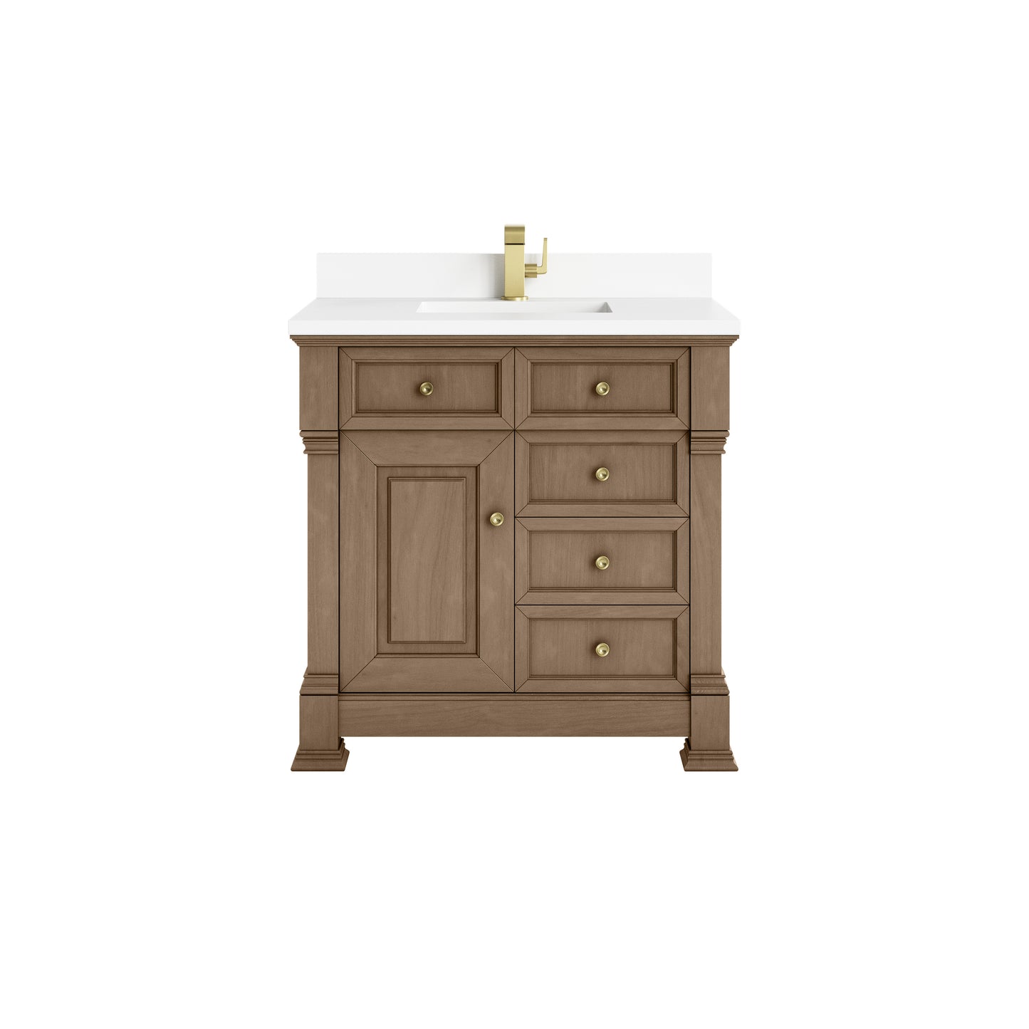 James Martin Brookfield 36" Single Vanity with 3 CM Countertop - Luxe Bathroom Vanities