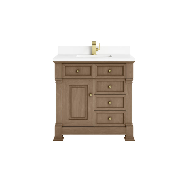 James Martin Brookfield 36" Single Vanity with 3 CM Countertop - Luxe Bathroom Vanities