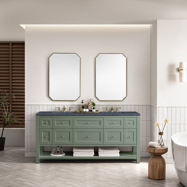 James Martin Breckenridge 72" Double Vanity w/ 3 CM Countertop