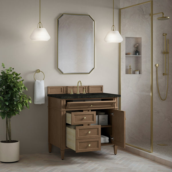 James Martin Brittany 36" Single Vanity with 3 Countertop