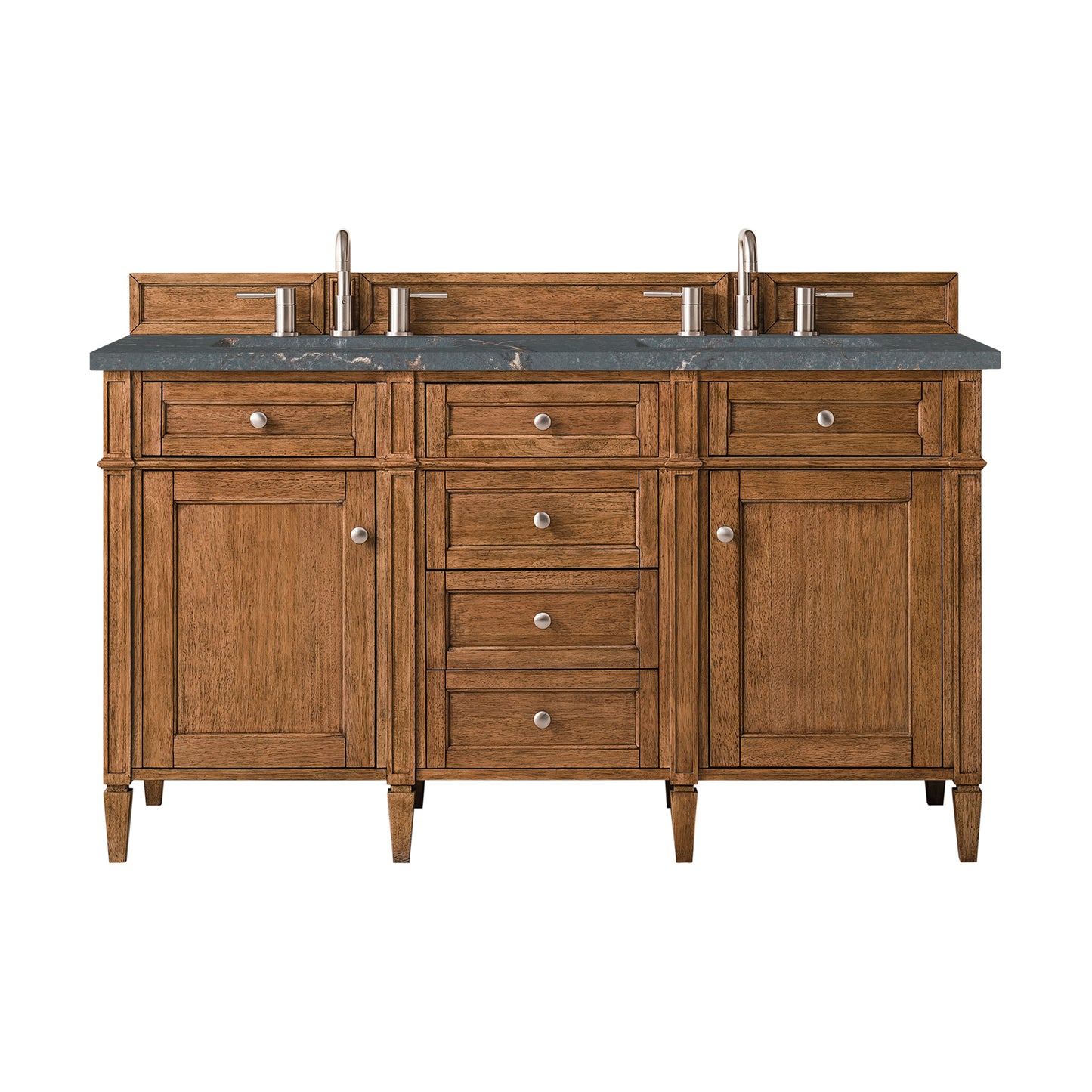 James Martin Brittany 60" Double Vanity with 3 CM Countertop & FreePower Wireless Charger