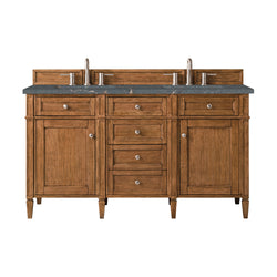 James Martin Brittany 60" Double Vanity with 3 CM Countertop & FreePower Wireless Charger