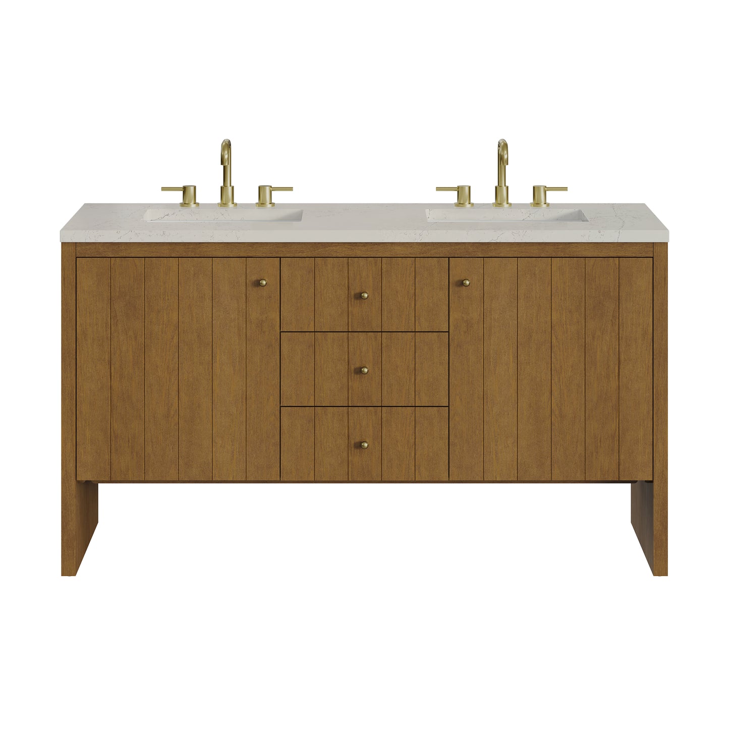 James Martin Hudson 60" Double Vanity with 3 CM Countertop