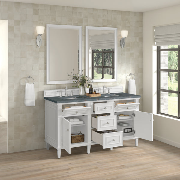 James Martin Lorelai 60" Double Vanity with 3 CM Countertop & FreePower Wireless Charger