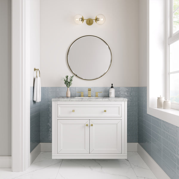James Martin Chicago 36" Single Vanity with 3 CM Countertop