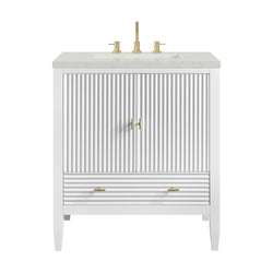 James Martin Myrrin 30" Single Vanity with 3 CM Countertop