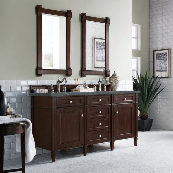 James Martin Brittany 60" Double Vanity with 3 CM Countertop & FreePower Wireless Charger