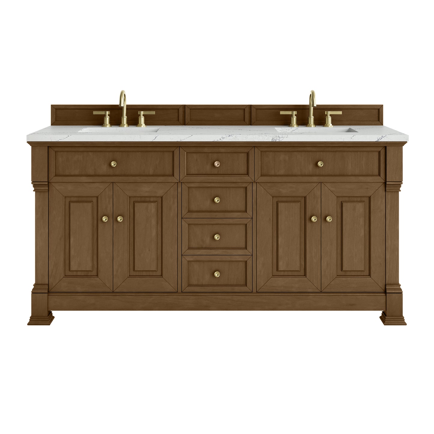 James Martin Brookfield 72" Double Vanity with 3 CM Countertop & FreePower Wireless Charger