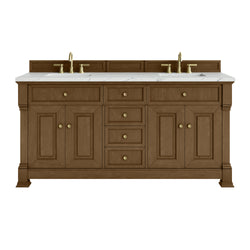 James Martin Brookfield 72" Double Vanity with 3 CM Countertop & FreePower Wireless Charger