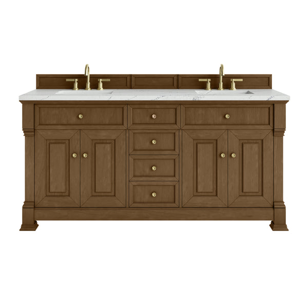 James Martin Brookfield 72" Double Vanity with 3 CM Countertop & FreePower Wireless Charger